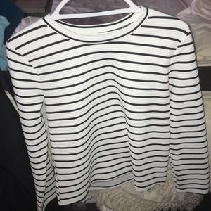 b&w stripe shirt